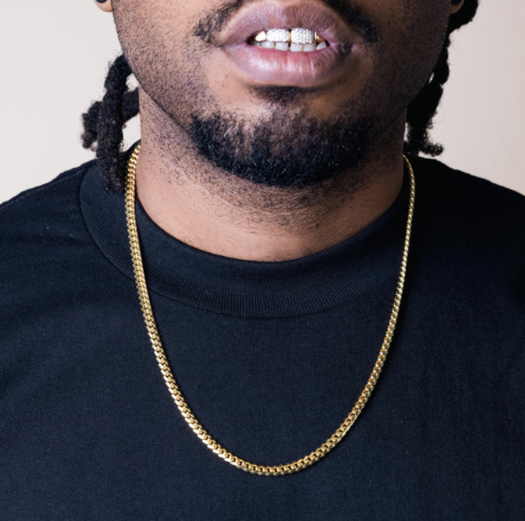 Gold Cuban Chain - 4.9mm