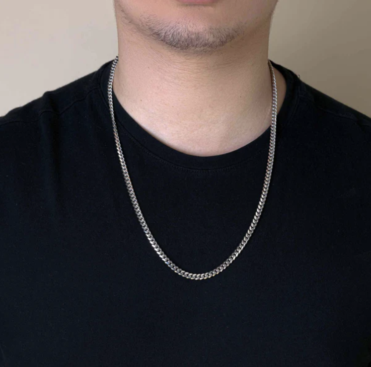 Silver Cuban Link Chain - 6.3mm