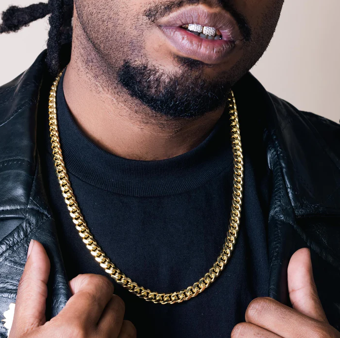 Gold Cuban Link Chain - 7mm