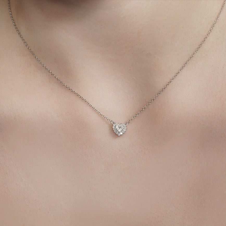 Diamond Dainty Heart Necklace