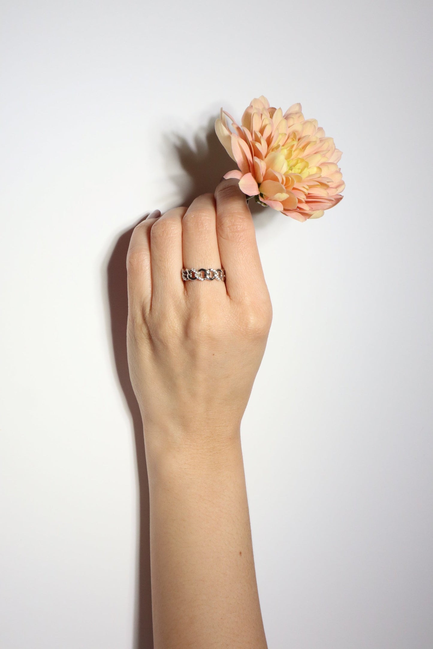 Silver Curb Link Ring - 5.8mm