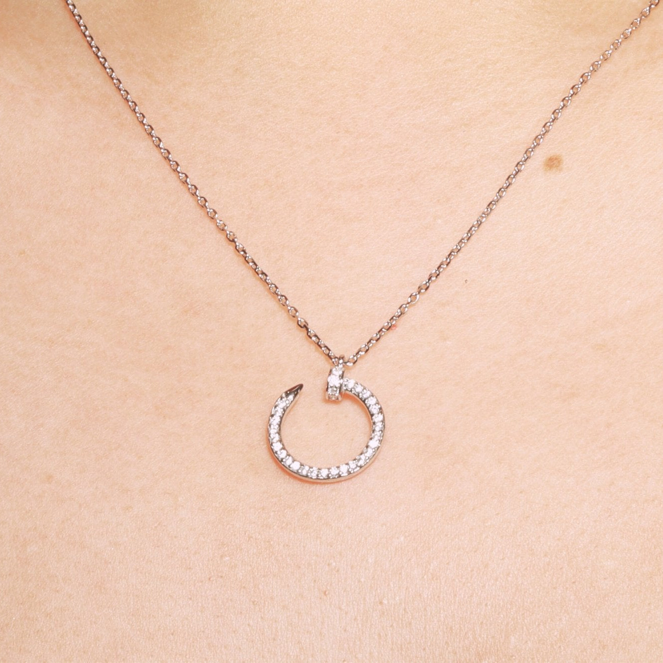 The Classic Circle Nail Necklace
