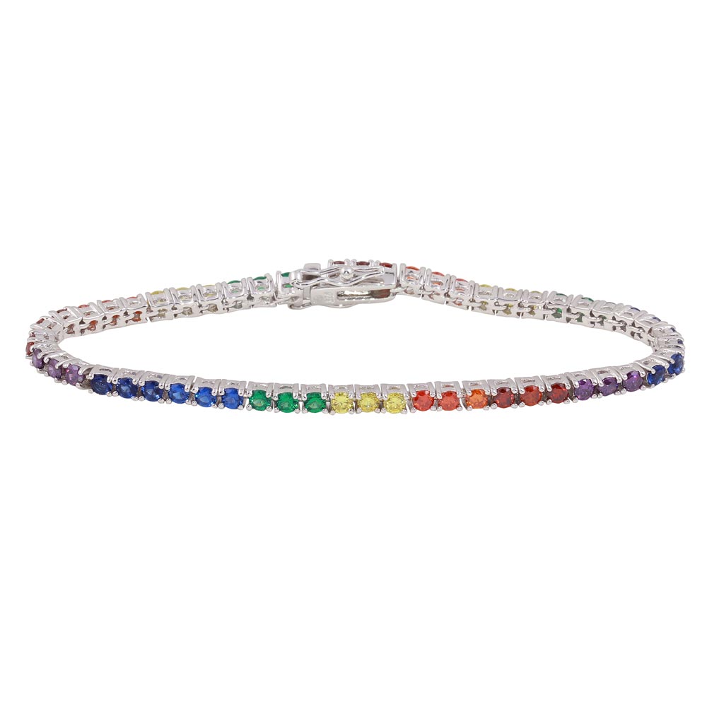Classic Rainbow Tennis Bracelet