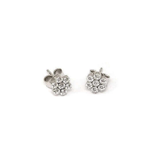 Flower Stud Earrings & Necklace