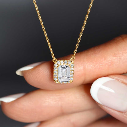 Princess Cut Brilliant Necklace