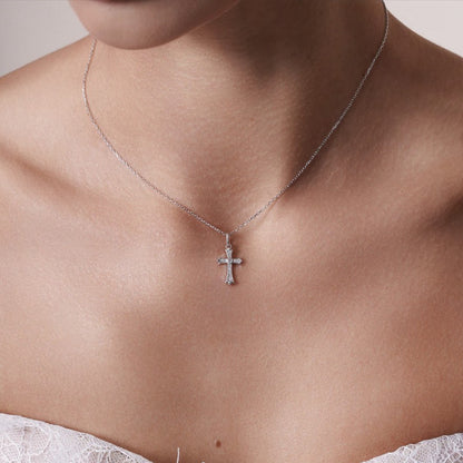 Dainty Diamond Cross