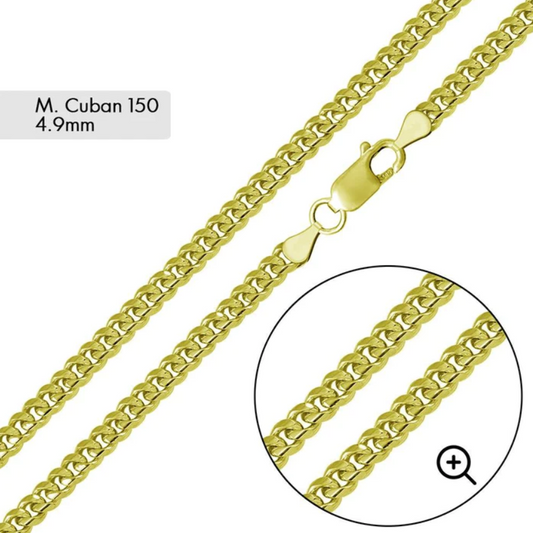 Gold Cuban Chain - 4.9mm