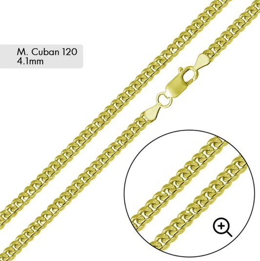 Gold Cuban Link Chain - 4.1mm