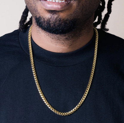 Gold Cuban Link Chain - 6.3mm
