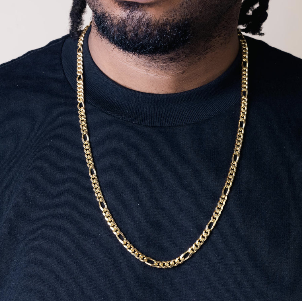 Gold Figaro Chain - 6mm