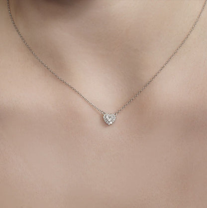 Diamond Dainty Heart Necklace