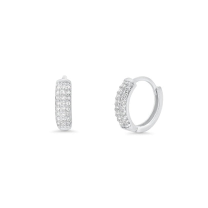 Diamond Huggie Earrings