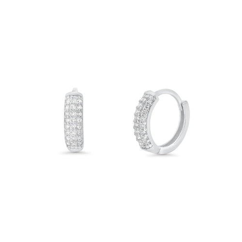 Diamond Huggie Earrings