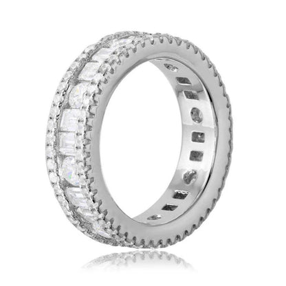 Baguette & Round Diamond Ring
