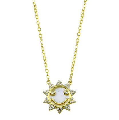 Mother of Pearl Sun Necklace