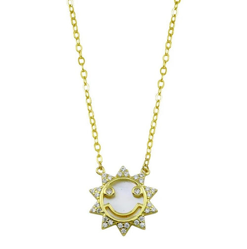 Mother of Pearl Sun Necklace