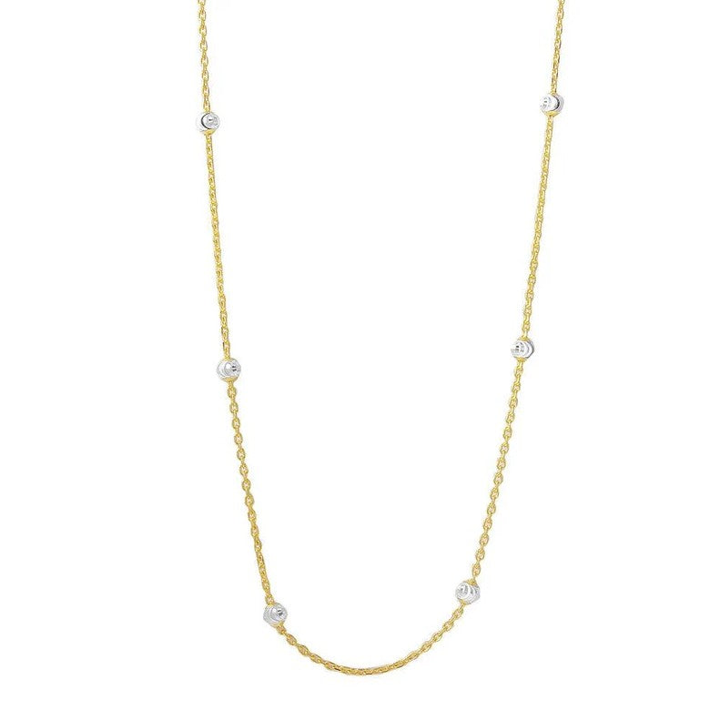 The Gold Beads by the Yard Italian Necklace