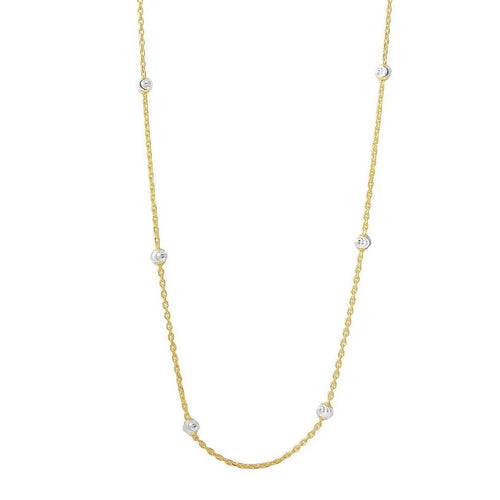 The Gold Beads by the Yard Italian Necklace