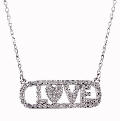 The Love Tag Pavé Necklace