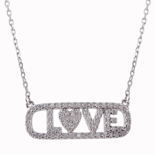 The Love Tag Pavé Necklace