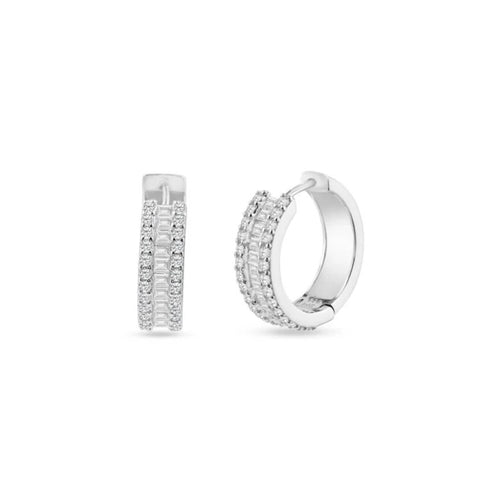 Pavé-Set Diamond Huggie Earrings
