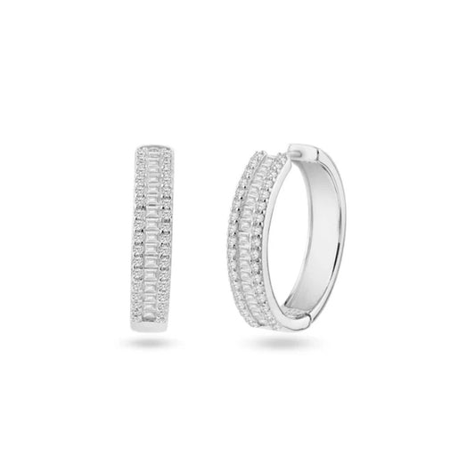 Timeless Pavé-Encrusted Hoops