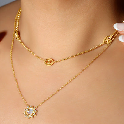 Minimalist Mariner Link Necklace