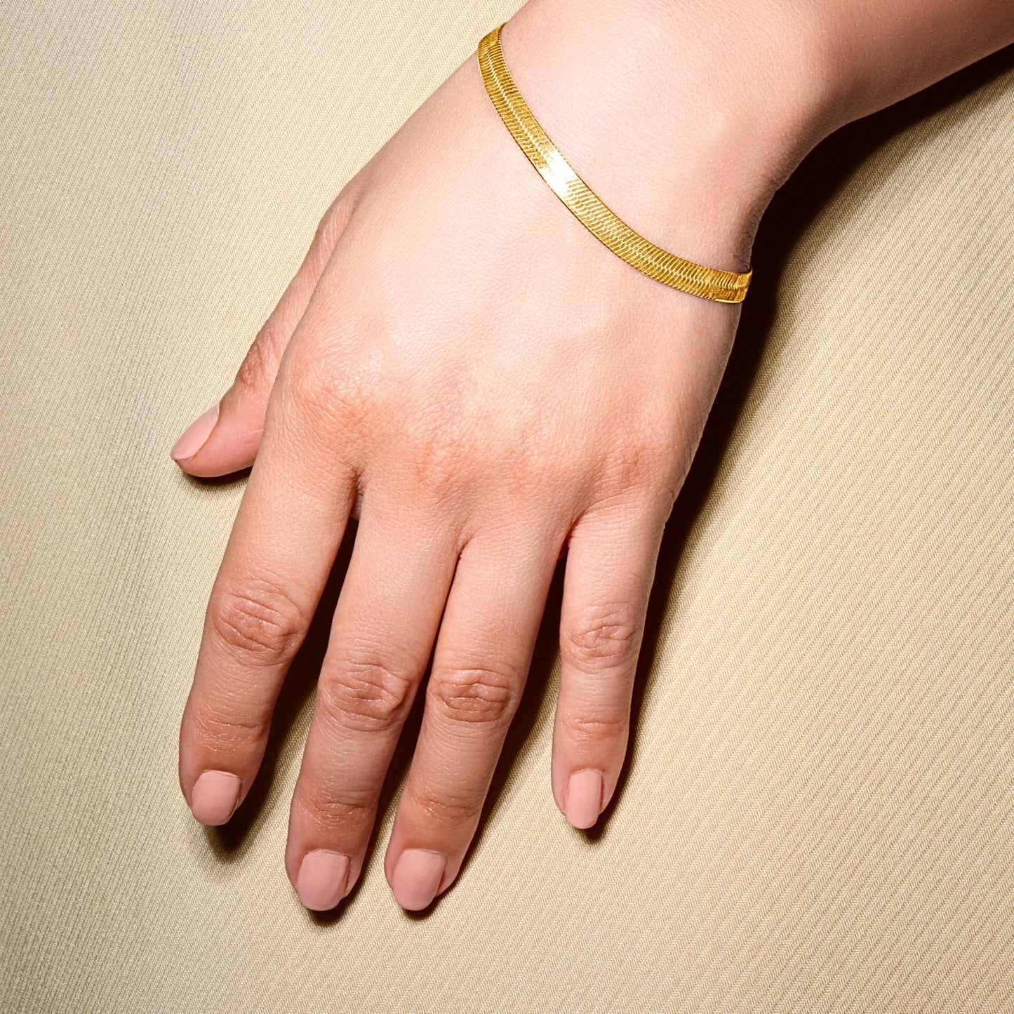 Herringbone Necklace Chain - 3.4mm