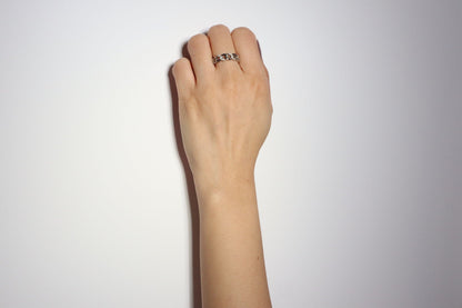 Silver Curb Link Ring - 5.8mm