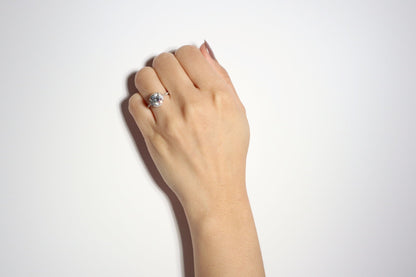 Round Halo Engagement Proposal Ring