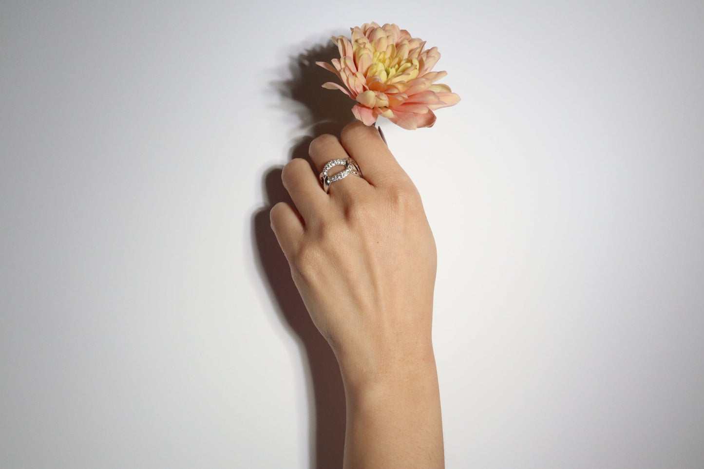 Chain Link Pavé Ring