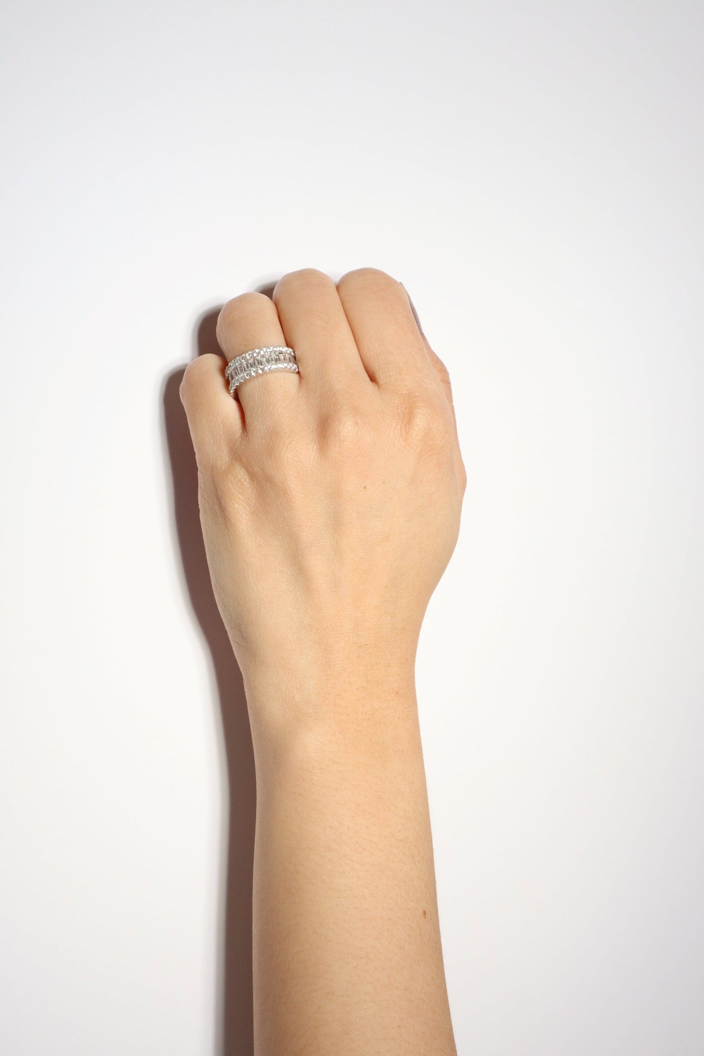 Simulated Diamonds Baguette Band Ring