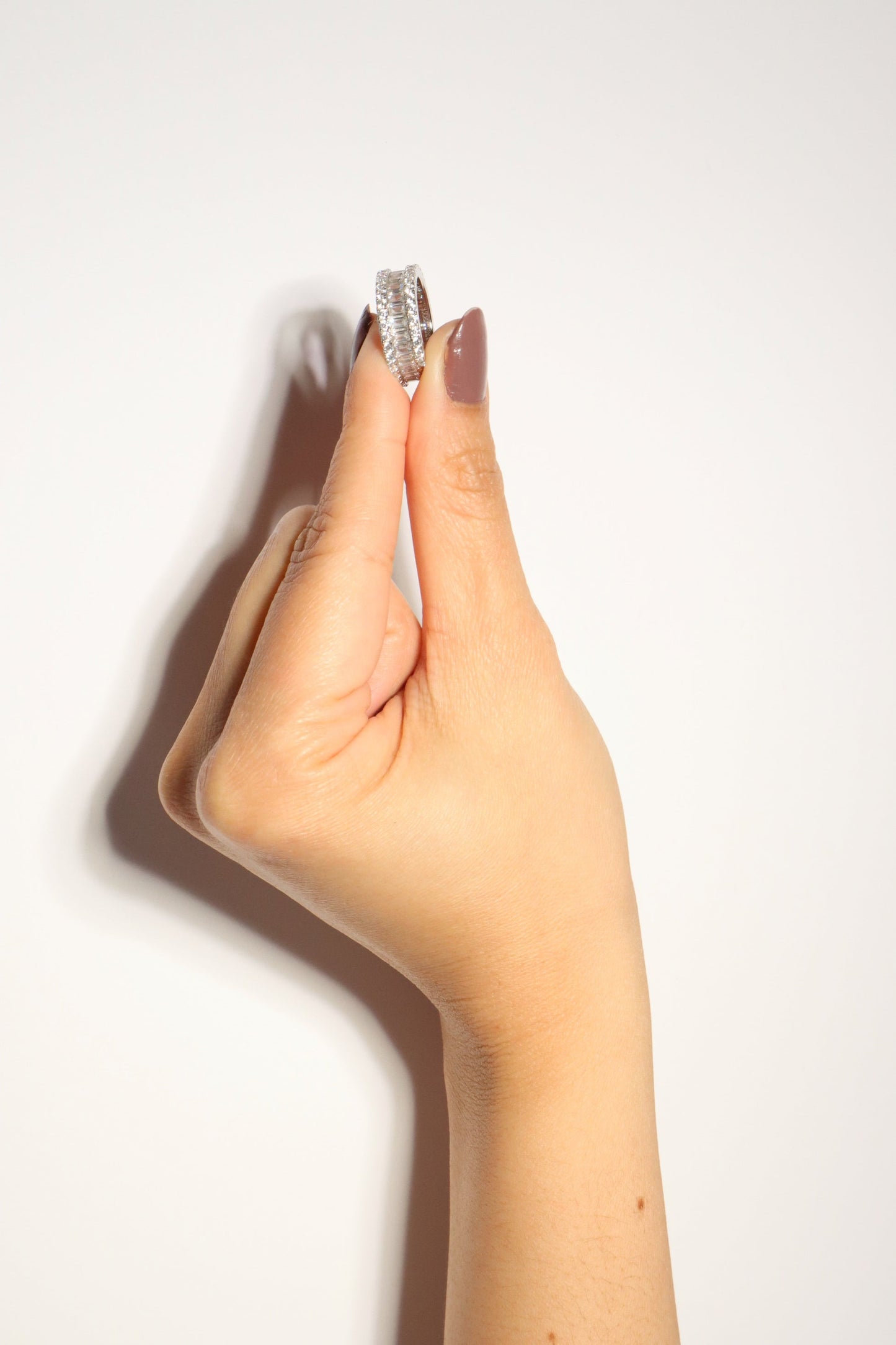 Simulated Diamonds Baguette Band Ring