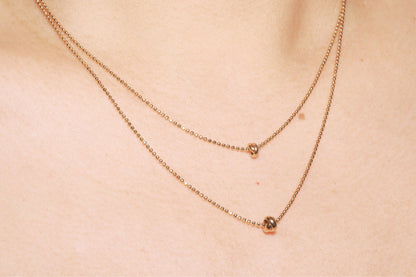Love Knot Multi Chain Bead Necklace