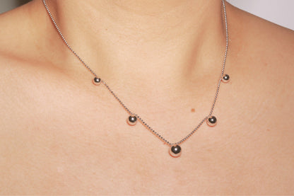 Bead & Ball Chain Necklace