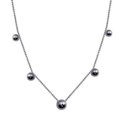 Bead & Ball Chain Necklace