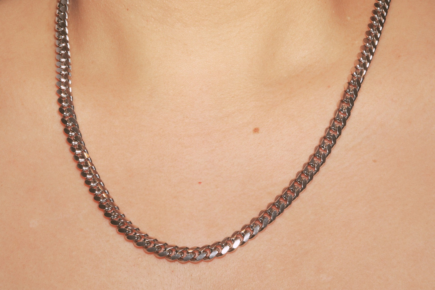 Silver Cuban Link Chain - 7mm