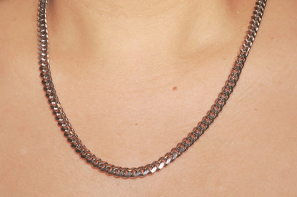 Silver Cuban Link Chain - 7mm