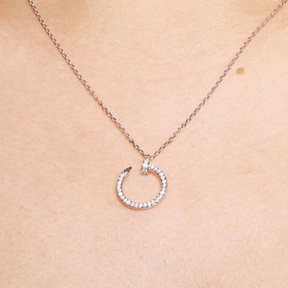 The Classic Circle Nail Necklace
