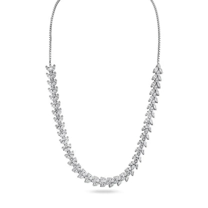 Marquise Cut Tennis Necklace