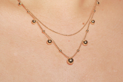 Bead & Ball Hardware Multi Chain Necklace