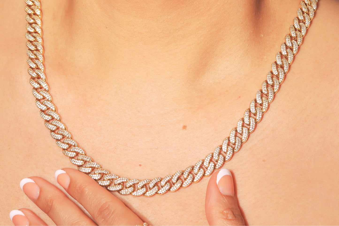 Iced Out Cuban Link Chain Unisex - 9.5mm