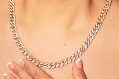 Iced Out Cuban Link Chain Unisex - 9.5mm