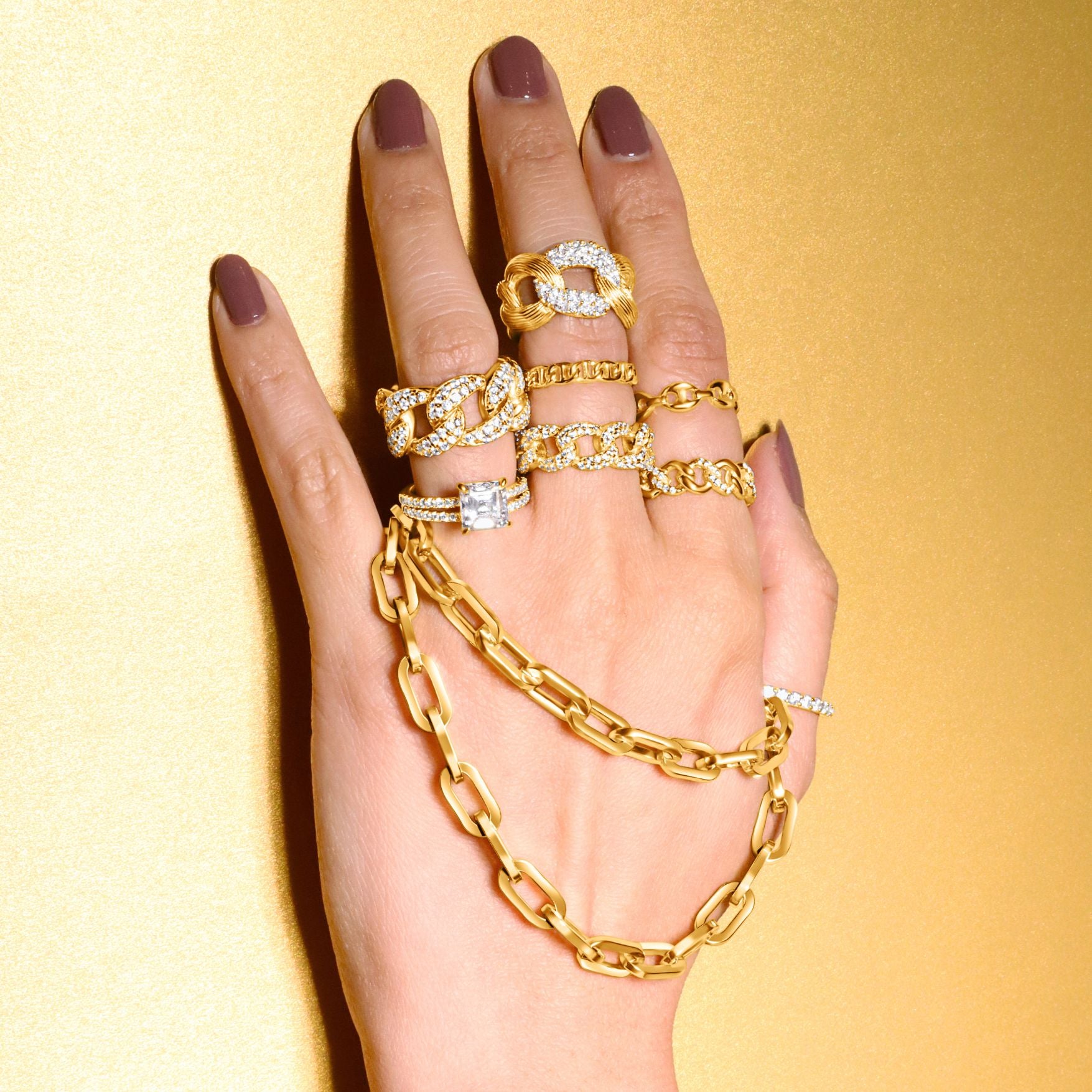 Gucci Mariner Chain Ring – Lilies and Crown