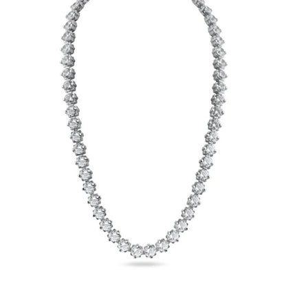 Radiant Round Cut Tennis Necklace
