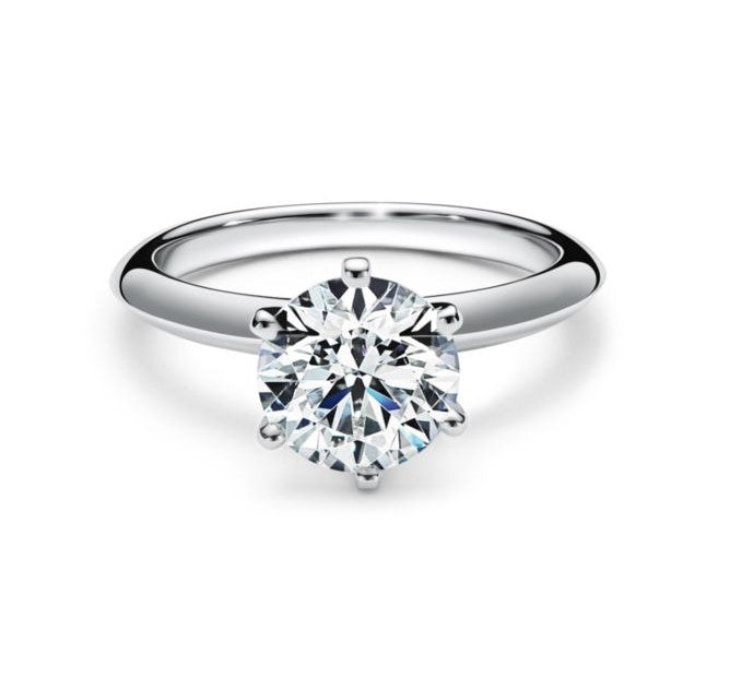 1 Carat Solitaire Moissanite Engagement Ring
