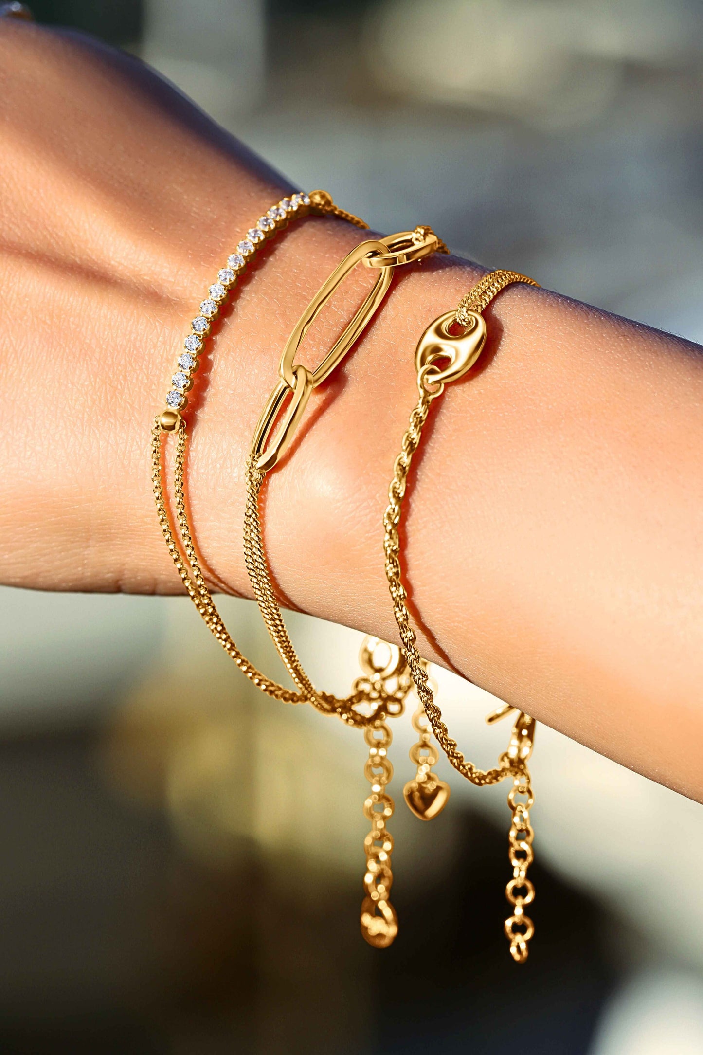 Tennis, Paperclip, Mariner Bracelet