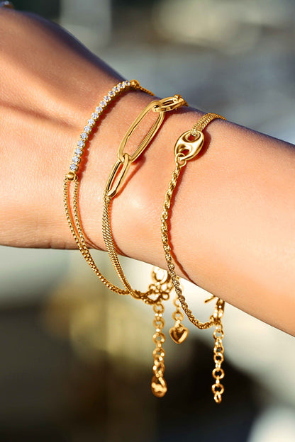 Tennis, Paperclip, Mariner Bracelet