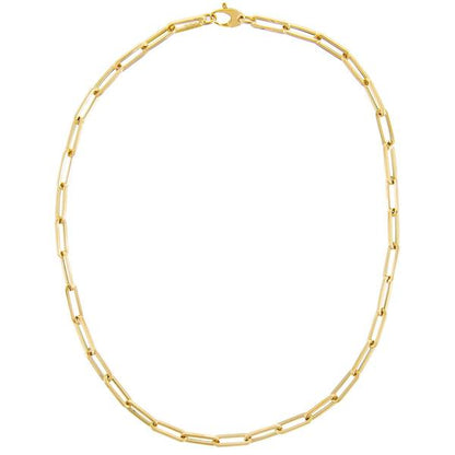 Gold Paperclip Chain Necklace - 2.8mm