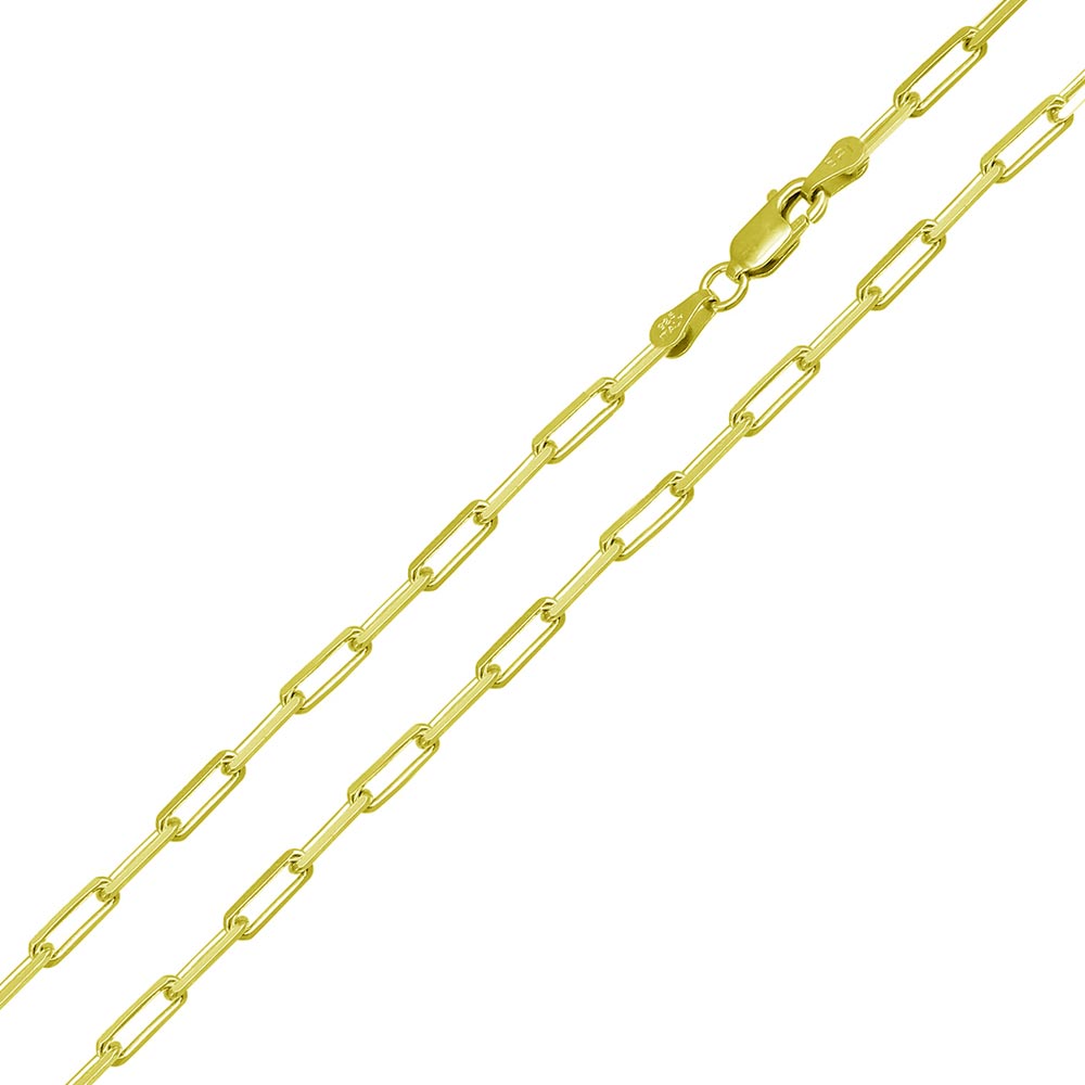 Gold Paperclip Chain Necklace - 2.8mm